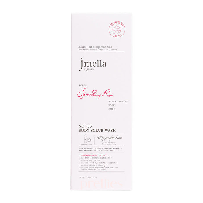 Jmella Luxurious Fragrance Body Scrub Wash - 05 Sparkling Rose 200ml