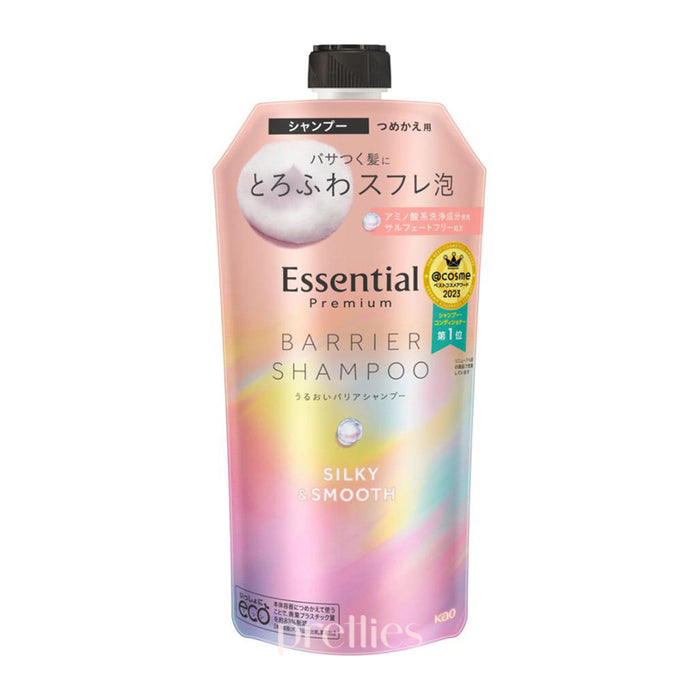 KAO Essential Premium 屏障滲透洗髮水 - 絲滑柔順 (補充裝) 340ml (粉)