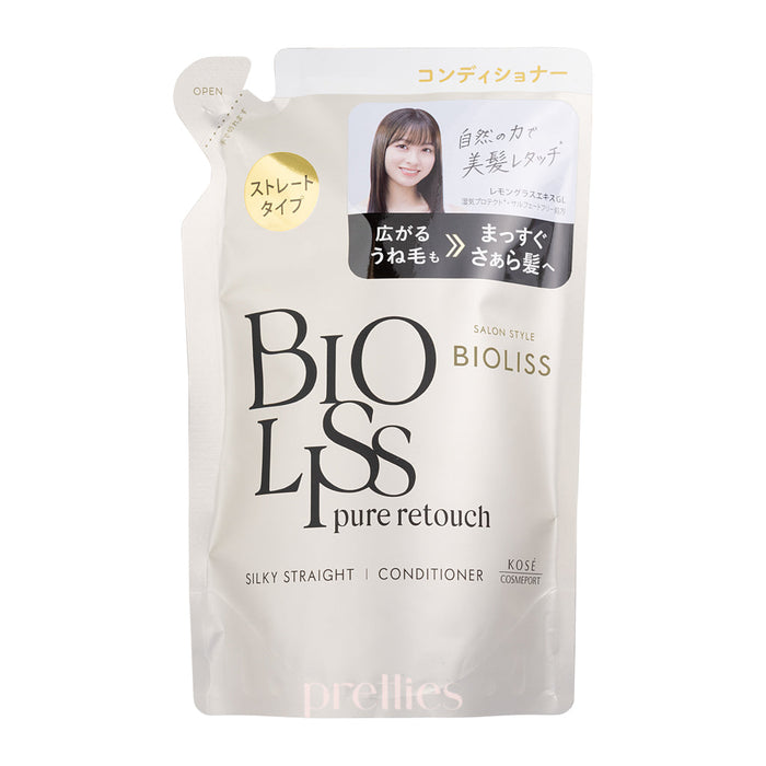 KOSE Bioliss Pure Retouch Silky Straight Conditioner (Refill) 340ml