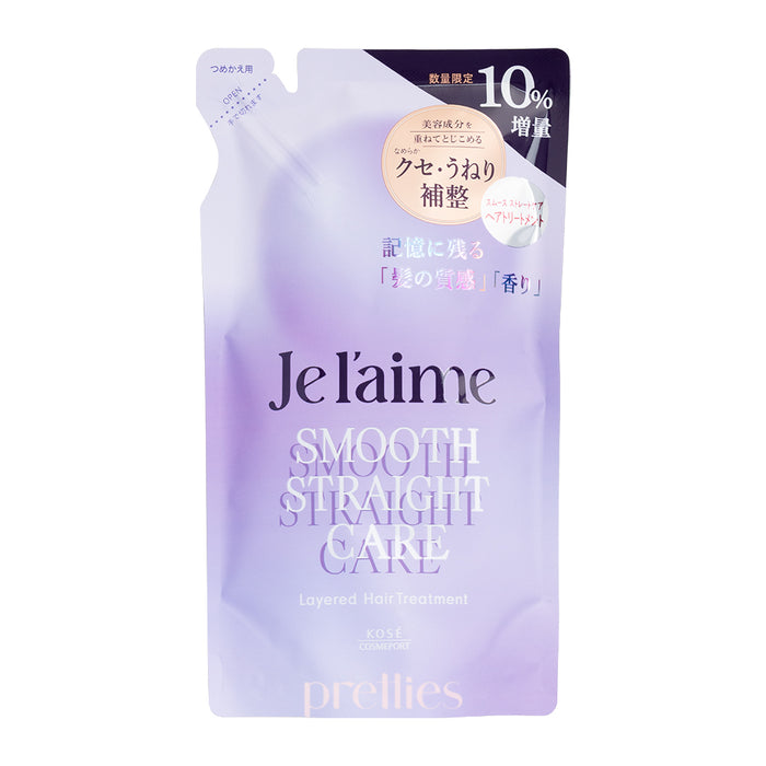 KOSE Je l'aime Layered Hair Treatment - Smooth Straight Care (Refill) 340ml (Purple)