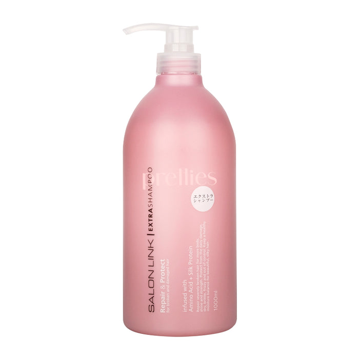 Kumano Yushi Salon Link Extra Shampoo Repair & Protect (European Floral) 1000ml (Pink)