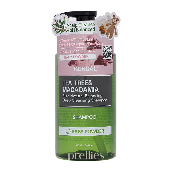 KUNDAL Tea Tree Shampoo 500ml - Baby Powder - Pretties.com.hk