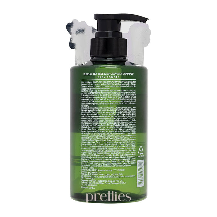 KUNDAL Tea Tree Shampoo 500ml - Baby Powder - Pretties.com.hk