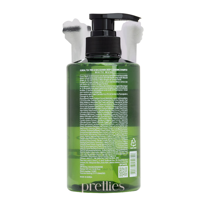 KUNDAL Tea Tree Shampoo 500ml - White Musk