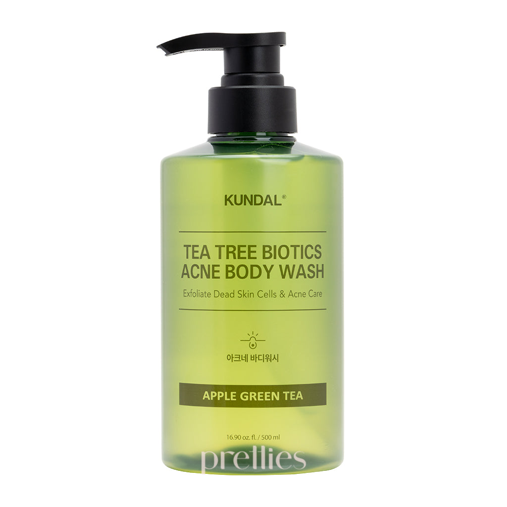 KUNDAL Tea Tree Biotics Acne Body Wash 500ml - Apple Green Tea