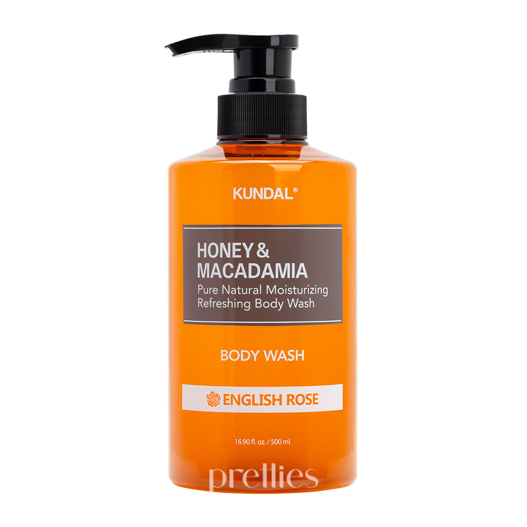 KUNDAL Honey & Macadamia Body Wash 500ml - English Rose