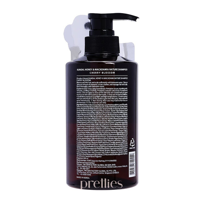 KUNDAL Honey & Macadamia Nature Shampoo 500ml - Cherry Blossom 