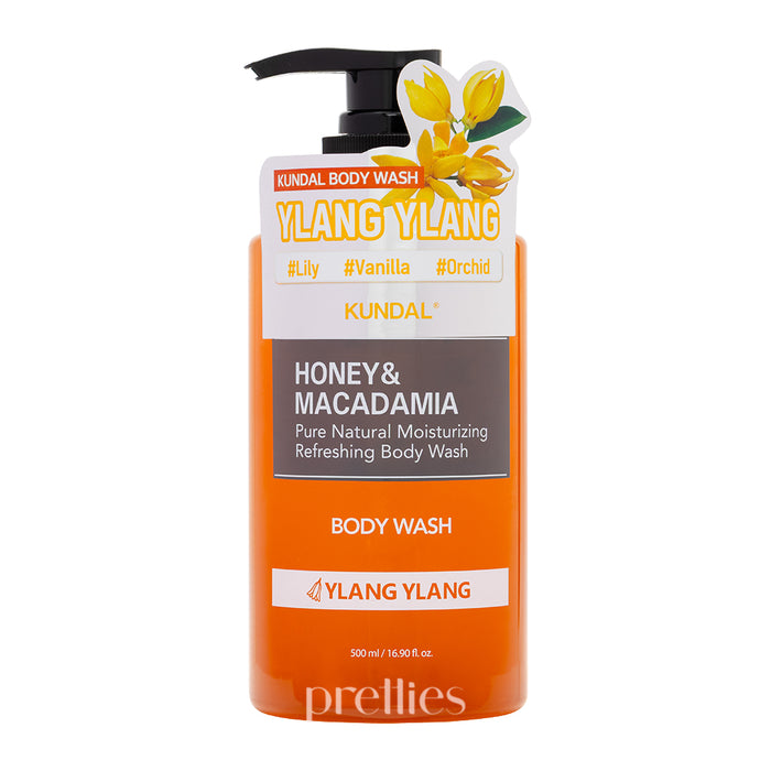 KUNDAL Honey & Macadamia Body Wash 500ml - Ylang Ylang