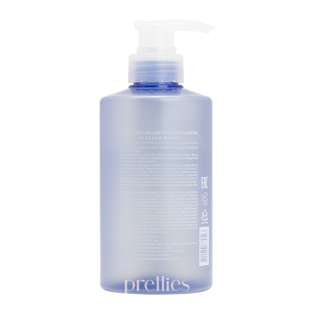 KUNDAL Airy Volume Hyaluron Shampoo 500ml - Blossom Breeze