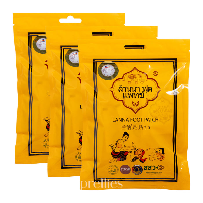 LANNA Detoxification Foot Patch 10pcs x3packs