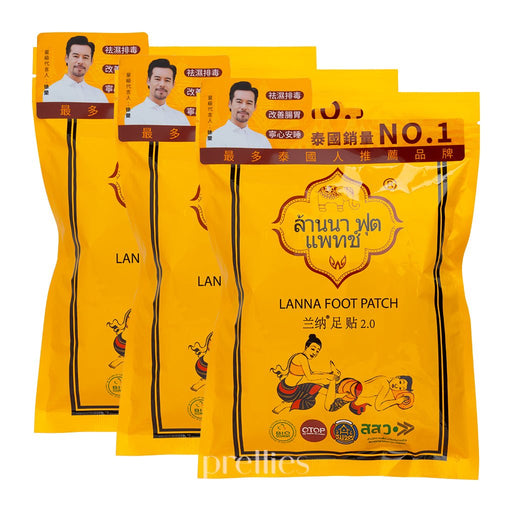 LANNA Detoxification Foot Patch 10pcs x3packs - Pretties.com.hk