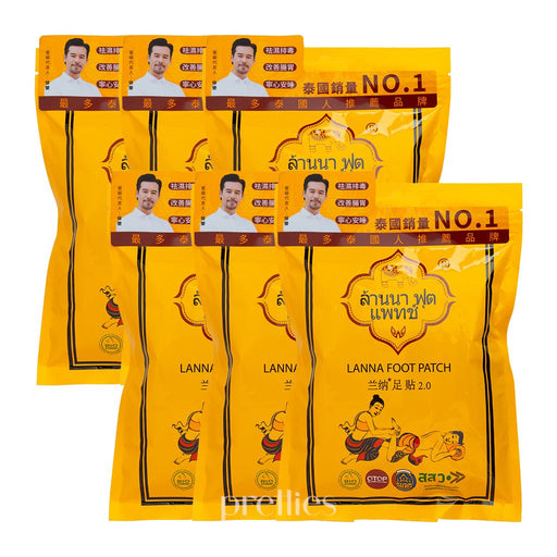 LANNA Detoxification Foot Patch 10pcs x6packs - Pretties.com.hk