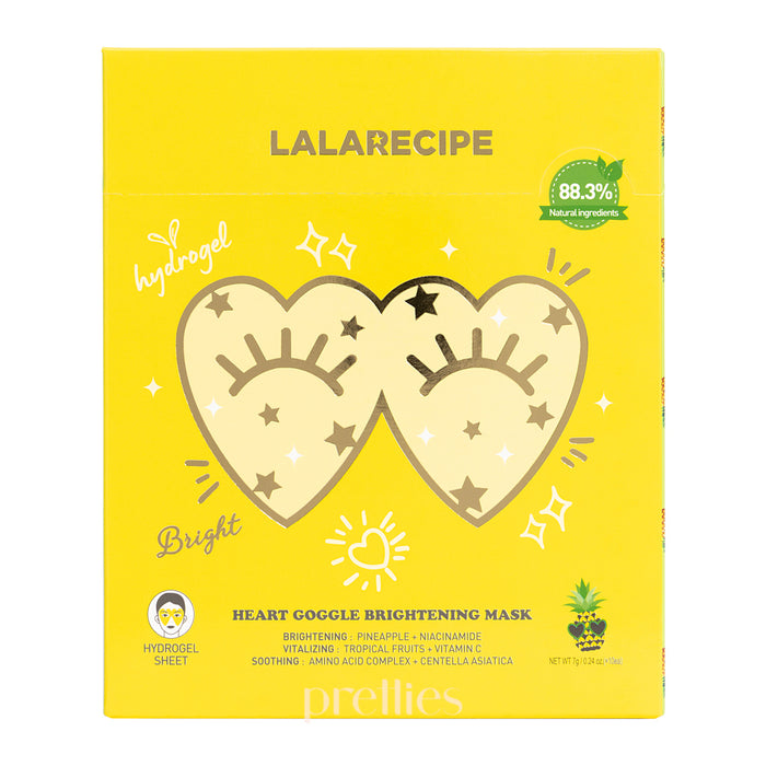 LALARECIPE亮白心型啫喱眼膜 (菠蘿 - 黃) 10片/盒