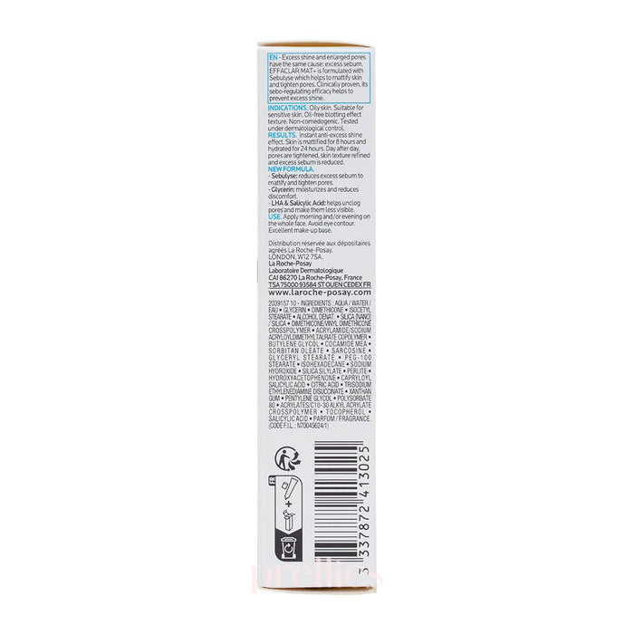La Roche Posay Effaclar Mat Mattifying Moisturizer for Oily Skin 40ml - Pretties.com.hk