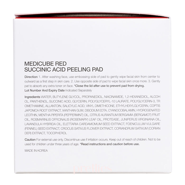 Medicube Red Succinic Acid Peeling Pad 70pcs