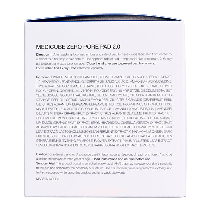 Medicube ZERO收毛孔去角質清潔爽膚棉 2.0 70片 (108374)