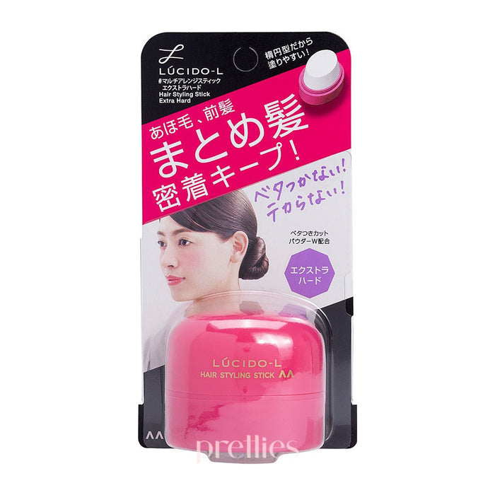 Mandom Lucido-L Multi Arrange Hair Styling Stick 13g (Extra Hard - Dark Pink) 