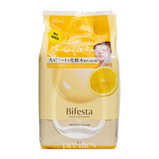 Mandom Bifesta Micellar Cleansing Sheet (Perfect Glow) 46pcs