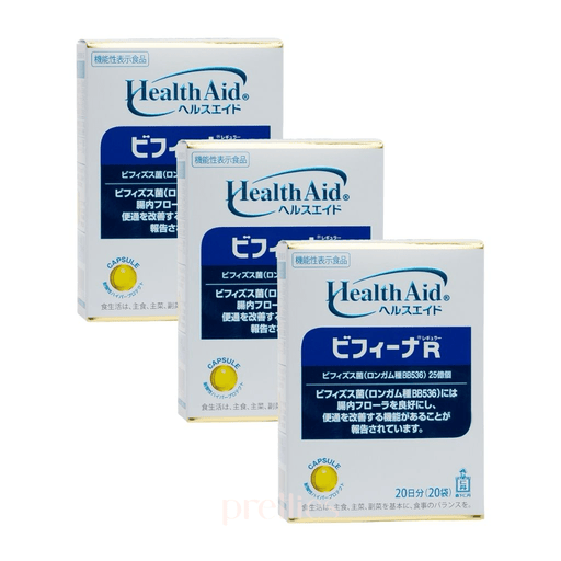 Morishita Health Aid Bifina R 2.5 Billion Probiotics 20 days (20packs/box) x 3boxes JPver