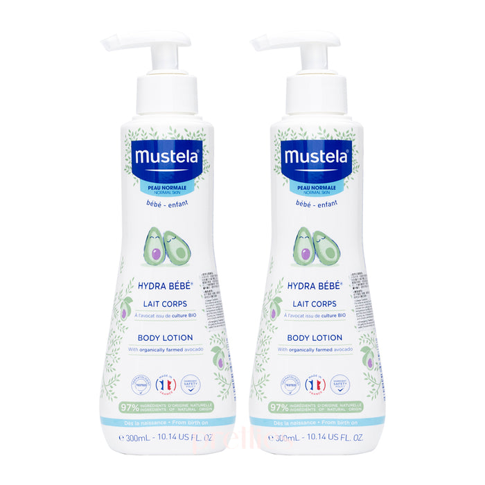 Mustela Hydra-bebe body lotion 300ml (Europe Version) x2pcs (035877)