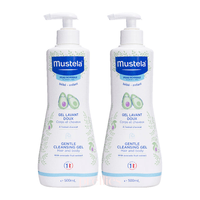 Mustela Gentle Cleansing Gel (Hair and Body) 500ml (Europe Version) x2pcs (036201)