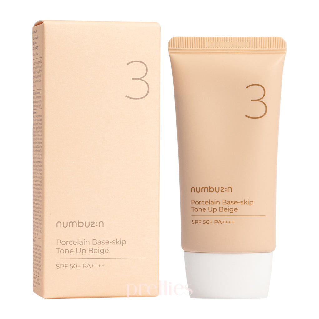 numbuzin No.3 Porcelain Base-Skip Tone Up Beige SPF50+PA++++ 50ml ...