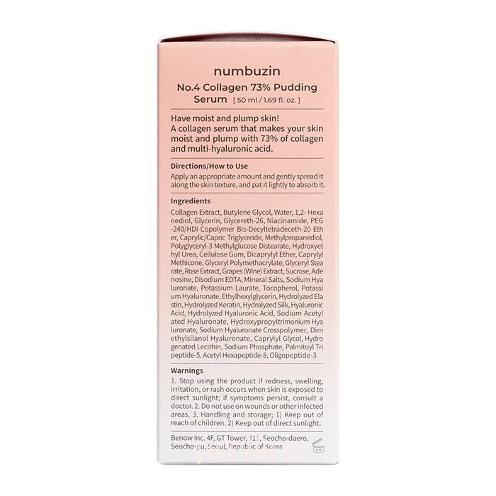 numbuzin No.4 Collagen 73% Pudding Serum 50ml