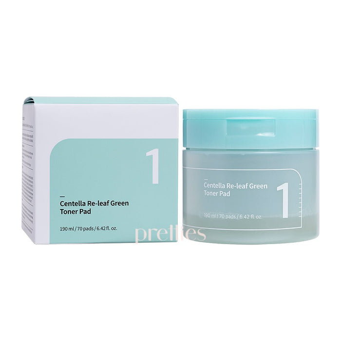 Numbuzin No.1 Centella Re-Leaf Green Toner Pad (70pcs/box) 