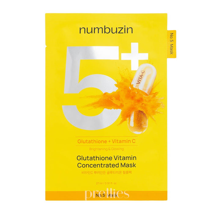 numbuzin No.5 Vitamin Spotlight Sheet Mask (4sheets/box) - Pretties.com.hk