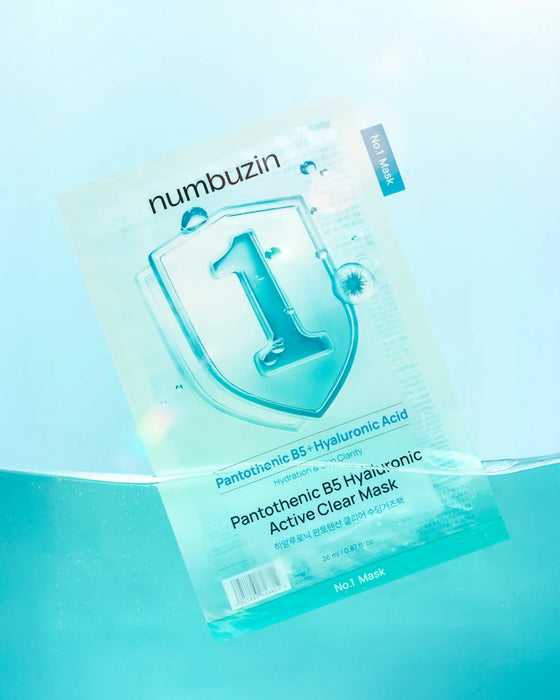 Numbuzin No.1 Pantothenic B5 Hyaluronic Active Clear Mask Sheet 10pcs/Box