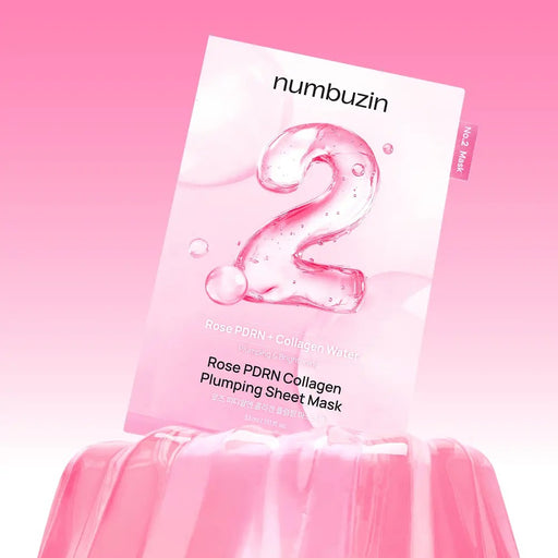 Numbuzin No.2 Rose PDRN Collagen Plumping Mask Sheet 10pcs/Box