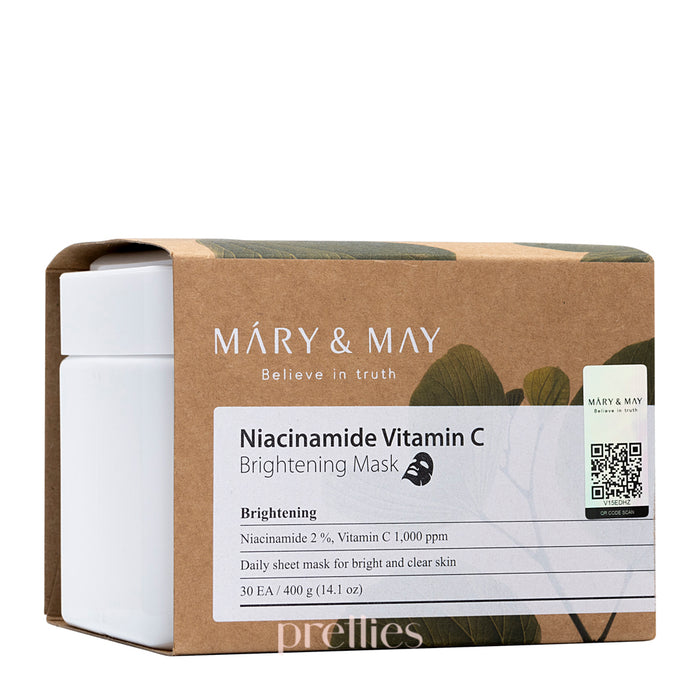 Mary & May Niacinamide Vitamin C Brightening Mask 30sheet/box
