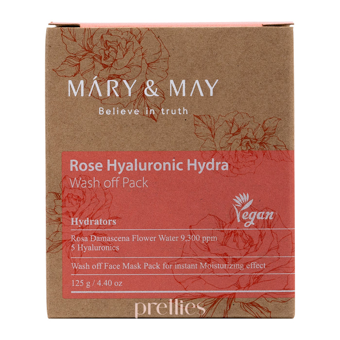 Mary & May 玫瑰透明質酸水潤泥面膜 125g