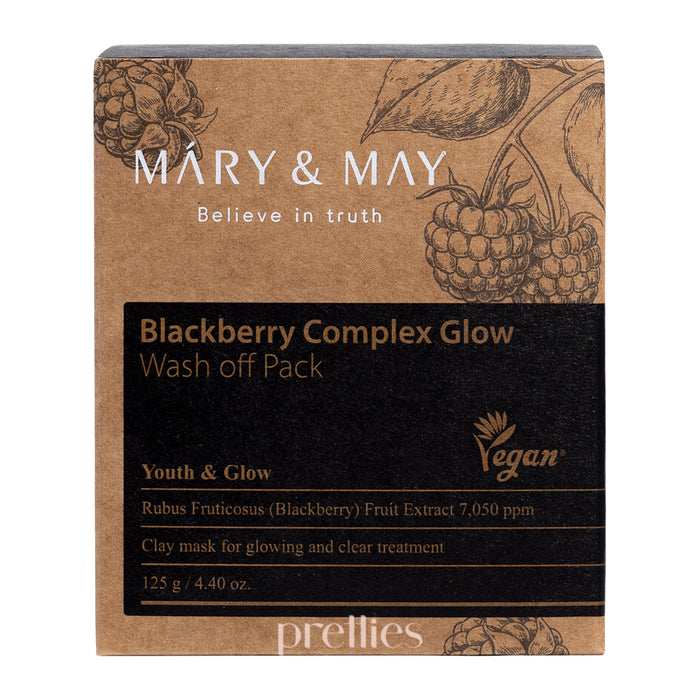 Mary & May 黑莓複合物抗氧嫩肌泥面膜 125g