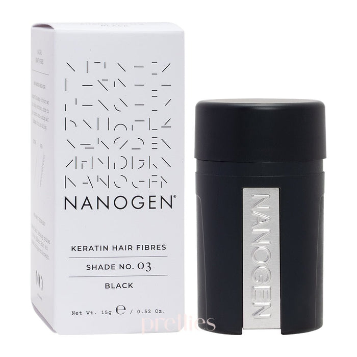 NANOGEN Keratin Hair Fibres (Shade No.03 Black) 15g
