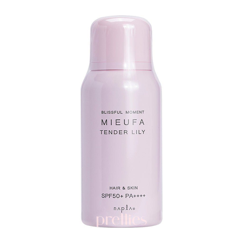 Napla MIEUFA UV Cut Hair & Skin Floral Spray SPF50+PA++++ (Tender Lily Scent) 80g (Pink) 