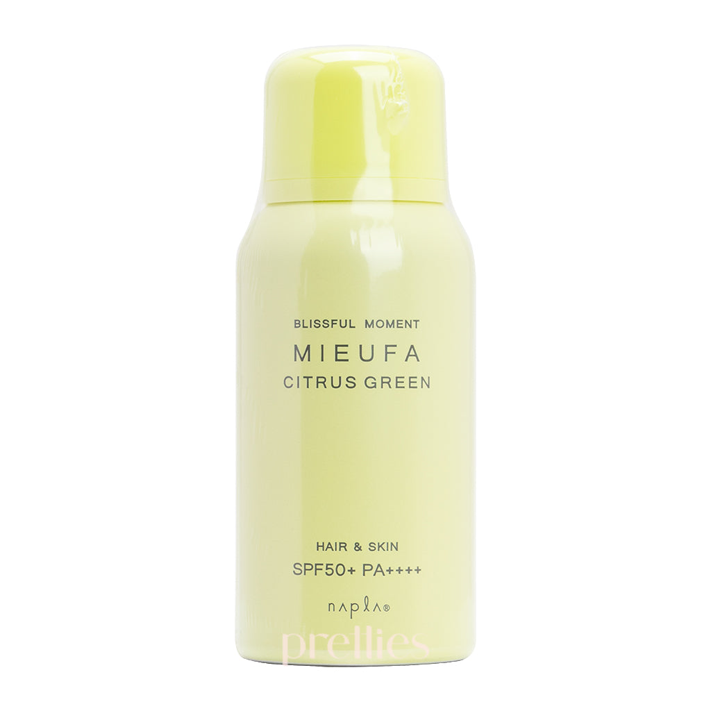MIEUFA UV Cut Hair & Skin Floral Spray SPF50+PA++++ (Citrus Green) 80g (Yellow-Green)