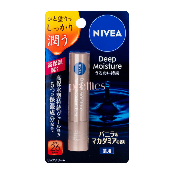 Nivea Deep Moisture Lip Balm (Vanilla & Macadamia) 2.2g