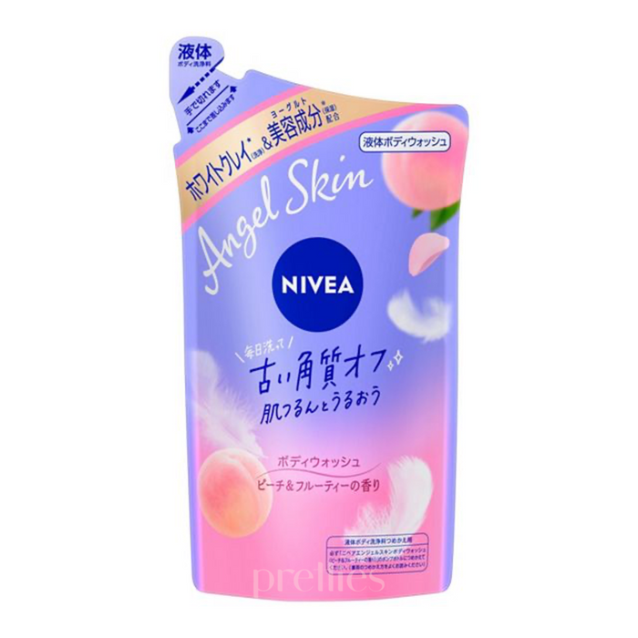 Nivea Angel Skin 泡泡沐浴露 (粉) 蜜桃果香 補充裝 360ml