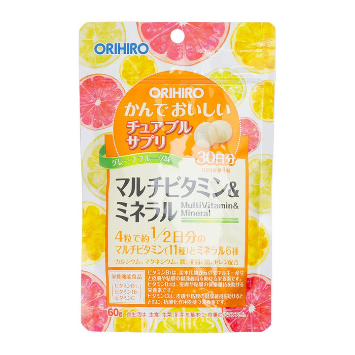 Orihiro Multi-Vitamin & Mineral Chewing Supplement 30 Days (120 Tablets)