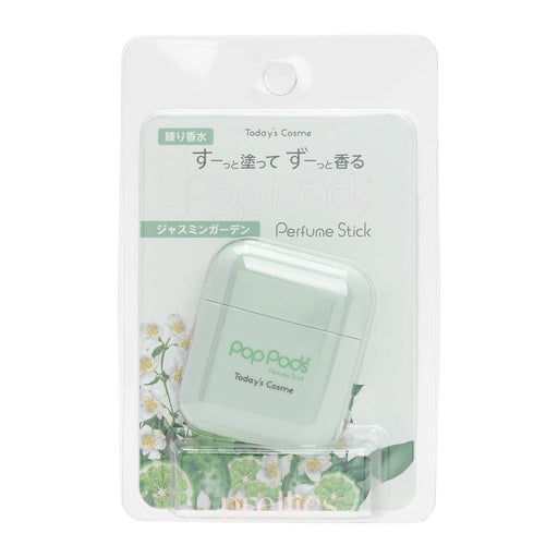Popberry Pop Pods Stick Type Solid Perfume 10g (Jasmine Garden Scent - Green)