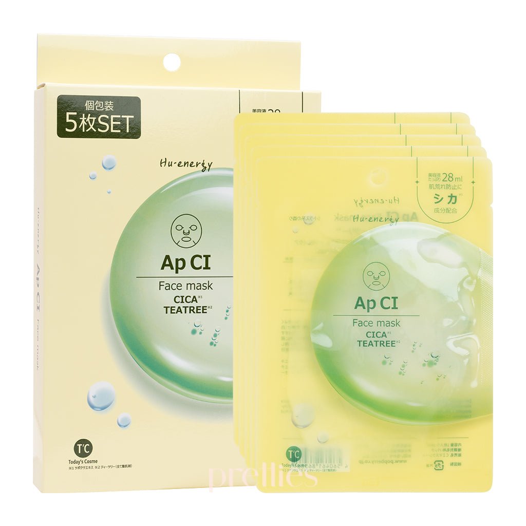 Popberry Hu Energy Face Mask Ap CI (Calming/Anti-inflammatory) 5 sheets ...