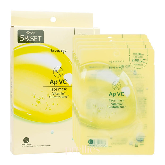 Popberry Hu Energy Face Mask Ap VC (Radiance/Transparency Care) 5 sheets