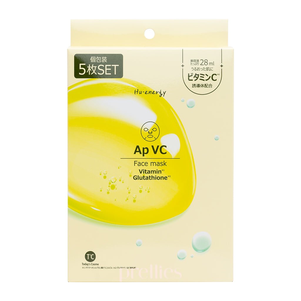 Popberry Hu Energy Face Mask Ap VC (Radiance/Transparency Care) 5 sheets