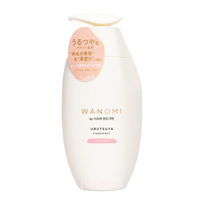 P&G Hair Recipe WANOMI Urutsuya Treatment - Fresh Berry (For Dry Hair) 350g (Pink)