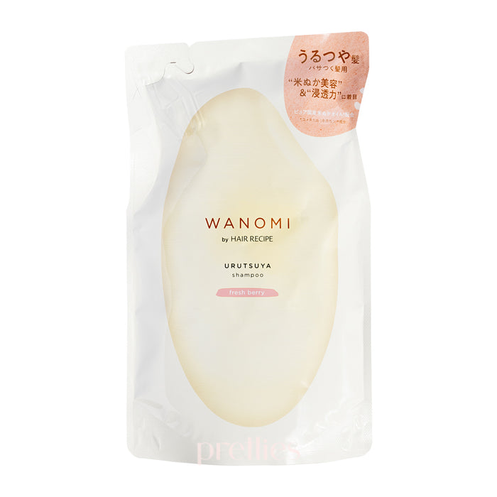 P&G Hair Recipe WANOMI Urutsuya Shampoo - Fresh Berry (For Dry Hair) (Refill) 300ml (Pink)