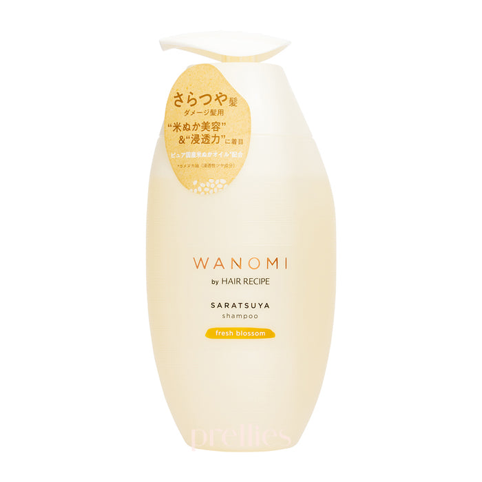 P&G Hair Recipe WANOMI Saratsuya Shampoo - Fresh Blossom (For Damaged Hair) 350ml (Gold)