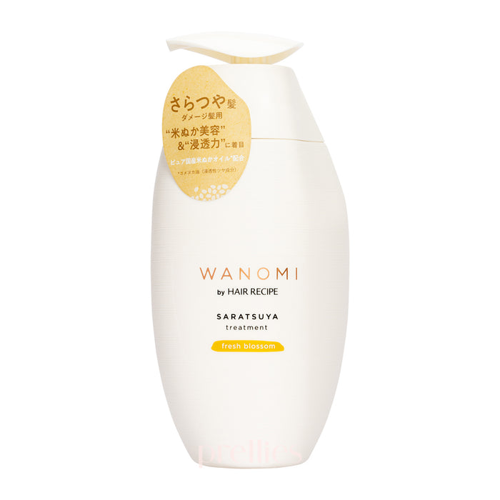 P&G Hair Recipe WANOMI Saratsuya Treatment - Fresh Blossom (For Damaged Hair) 350g (Gold)