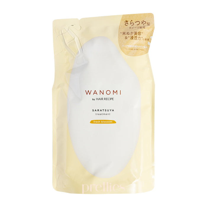 P&G Hair Recipe WANOMI Saratsuya Treatment - Fresh Blossom (For Damaged Hair) (Refill) 300g (Gold)