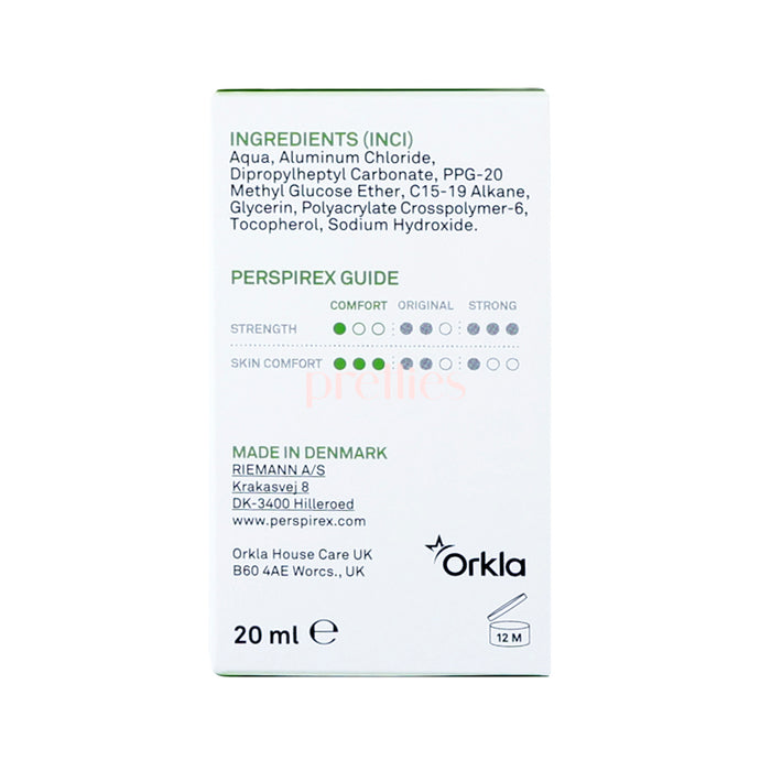Perspirex Extra-Effective Antiperspirant Roll-On - Comfort 20ml (Green)